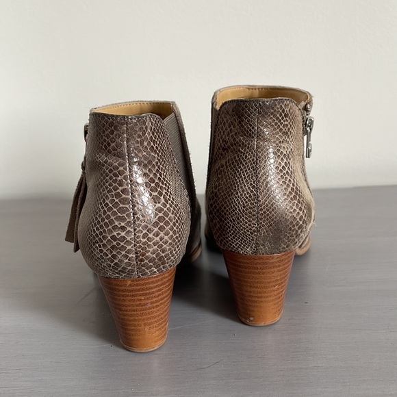 Vionic Gray Snakeskin Booties - Picture 2 of 6